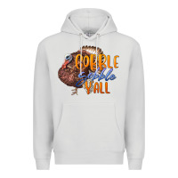 Dove Grey Fall Gobble Gobble Y'all Premium Hoodie - LillyAllenDesigns