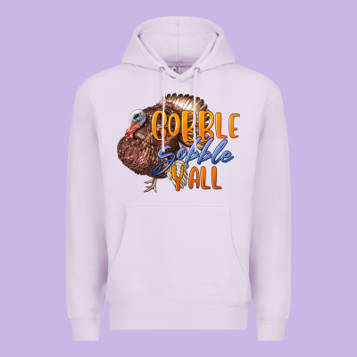 Fall Gobble Gobble Y'all Premium Hoodie Designed By Lillyallendesigns