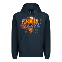 Navy Fall Gobble Gobble Y'all Premium Hoodie - LillyAllenDesigns