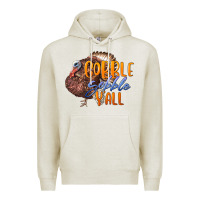 Oatmeal Heather Fall Gobble Gobble Y'all Premium Hoodie - LillyAllenDesigns