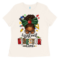 Bone assistant director life afro messy bun Ladies Tee - texasbilliewilder
