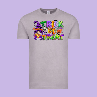 Trick Or Treat Gnome Vintage Tee Designed By Cowgirlartshop