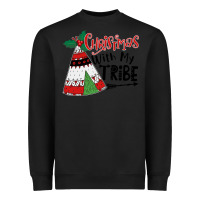 Black Christmas with my tribe boho Heavyweight Sweatshirt - CowhideDigitalArt