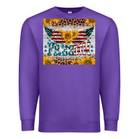 Purple freedom 4th of july Premium Sweatshirt - BarkalooDesign