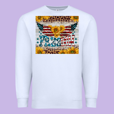 Freedom 4th Of July Premium Sweatshirt Designed By Barkaloodesign