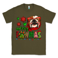 Army Green merry pawmas christmas bulldog Classic Tee - Jasminsmagicworld