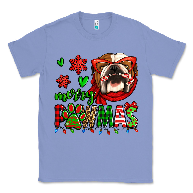 Merry Pawmas Christmas Bulldog Classic Tee by Jasminsmagicworld | Teevron