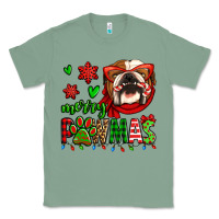 Sage merry pawmas christmas bulldog Classic Tee - Jasminsmagicworld
