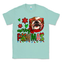 Seafoam merry pawmas christmas bulldog Classic Tee - Jasminsmagicworld