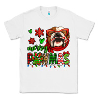 White merry pawmas christmas bulldog Classic Tee - Jasminsmagicworld