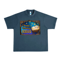 Midnight Navy happy birthday jesus Urban Heavy Tee - RanaPortraitStore