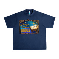 Navy happy birthday jesus Urban Heavy Tee - RanaPortraitStore