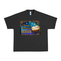 Pigment Black happy birthday jesus Urban Heavy Tee - RanaPortraitStore