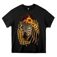 Black Zebra With Sunflowers Heavy Core Tee - Bettercallsaul