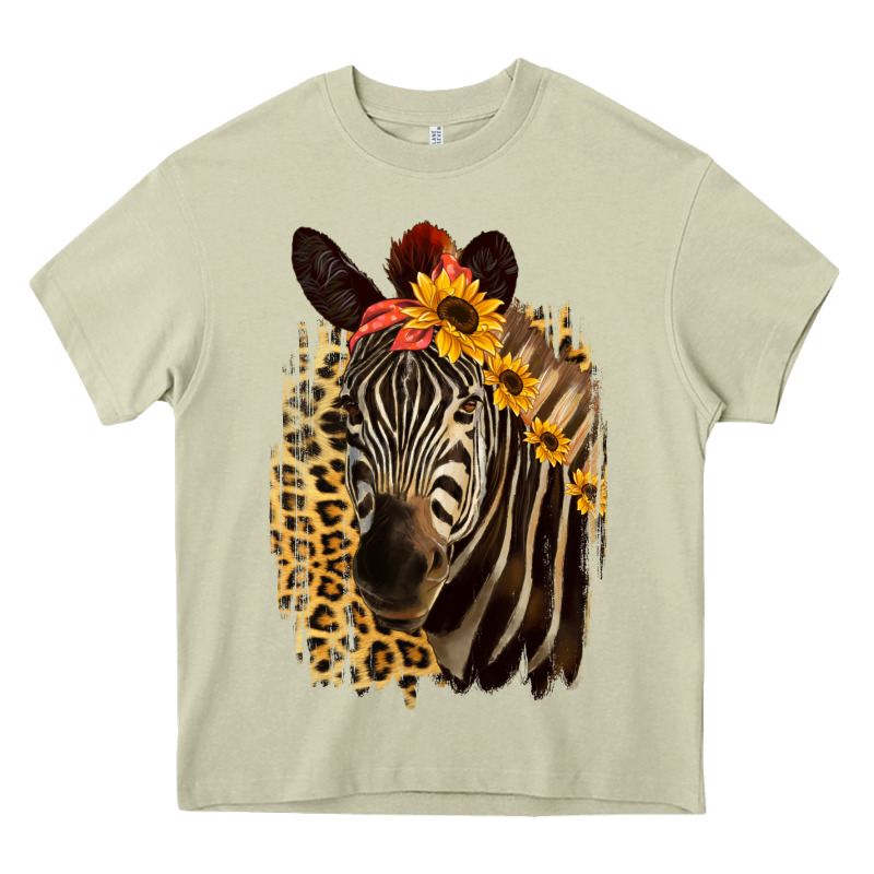Zebra With Sunflowers Heavy Core Tee by Bettercallsaul | Teevron