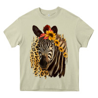 Mossy Zebra With Sunflowers Heavy Core Tee - Bettercallsaul
