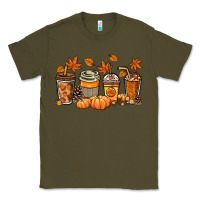 Army Green Fall coffee cups Classic Tee - NancyCooperArtShop