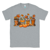 Heather Grey Fall coffee cups Classic Tee - NancyCooperArtShop