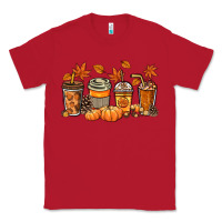 Red Fall coffee cups Classic Tee - NancyCooperArtShop