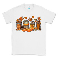 White Fall coffee cups Classic Tee - NancyCooperArtShop