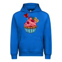 Cobalt valentines day cupcake Urban Hoodie - AdoDesignShop