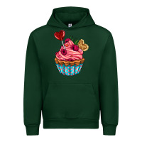 Foreset Green valentines day cupcake Urban Hoodie - AdoDesignShop