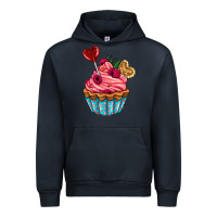 Navy valentines day cupcake Urban Hoodie - AdoDesignShop