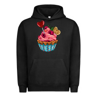 Pigment Black valentines day cupcake Urban Hoodie - AdoDesignShop