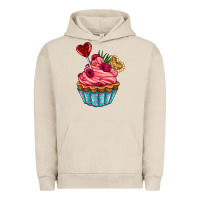 Pigment French Oak valentines day cupcake Urban Hoodie - AdoDesignShop