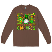Chestnut St. Patrick's Day shamrockin' with my gnomies Long Sleeve Tee - OliviaCreatesArt