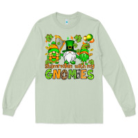 St. Patrick's Day Shamrockin' With My Gnomies Long Sleeve Tee | Teevron