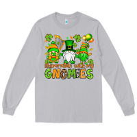 Moon Dust St. Patrick's Day shamrockin' with my gnomies Long Sleeve Tee - OliviaCreatesArt