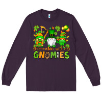 Plum St. Patrick's Day shamrockin' with my gnomies Long Sleeve Tee - OliviaCreatesArt