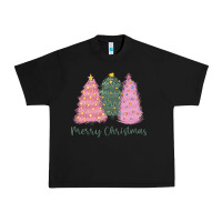 Black merry christmas trees Urban Heavy Tee - CowGirlArtShop