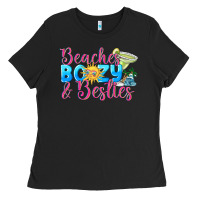 Black Beaches boozy besties Summer Ladies Tee - NancyCooperArtShop