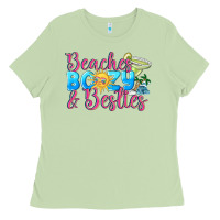 Matcha Beaches boozy besties Summer Ladies Tee - NancyCooperArtShop