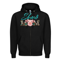 Black show mom pig Zipper Hoodie - Artiststas