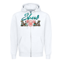 White show mom pig Zipper Hoodie - Artiststas