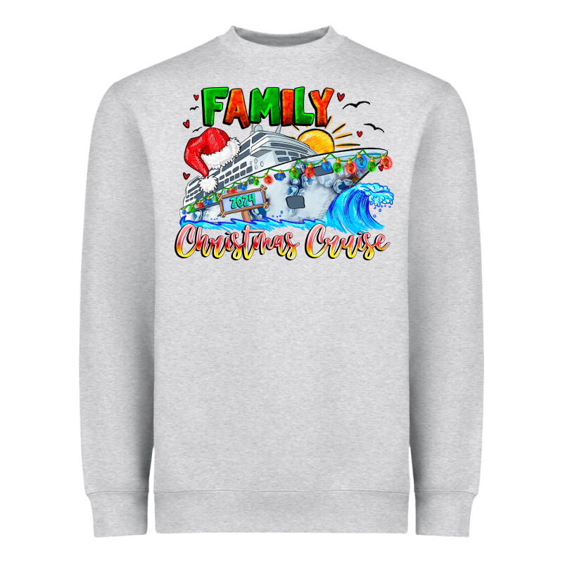 Family 2024 Christmas Cruise Heavyweight Sweatshirt by CowhideDigitalArt | Teevron