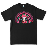 Black valentines day pink gemstones baby calf rainbow Premium Tee - Jasminsmagicworld