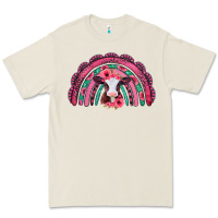 Bone valentines day pink gemstones baby calf rainbow Premium Tee - Jasminsmagicworld