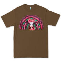 Cacao valentines day pink gemstones baby calf rainbow Premium Tee - Jasminsmagicworld