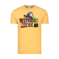 Vintage Mustard witches brew Vintage Tee - CowGirlArtShop