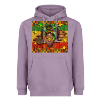 Lavender juneteenth black women  tumbler Heavyweight Hoodie - BarkalooDesign