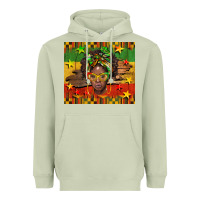 Matcha juneteenth black women  tumbler Heavyweight Hoodie - BarkalooDesign