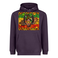 Plum juneteenth black women  tumbler Heavyweight Hoodie - BarkalooDesign