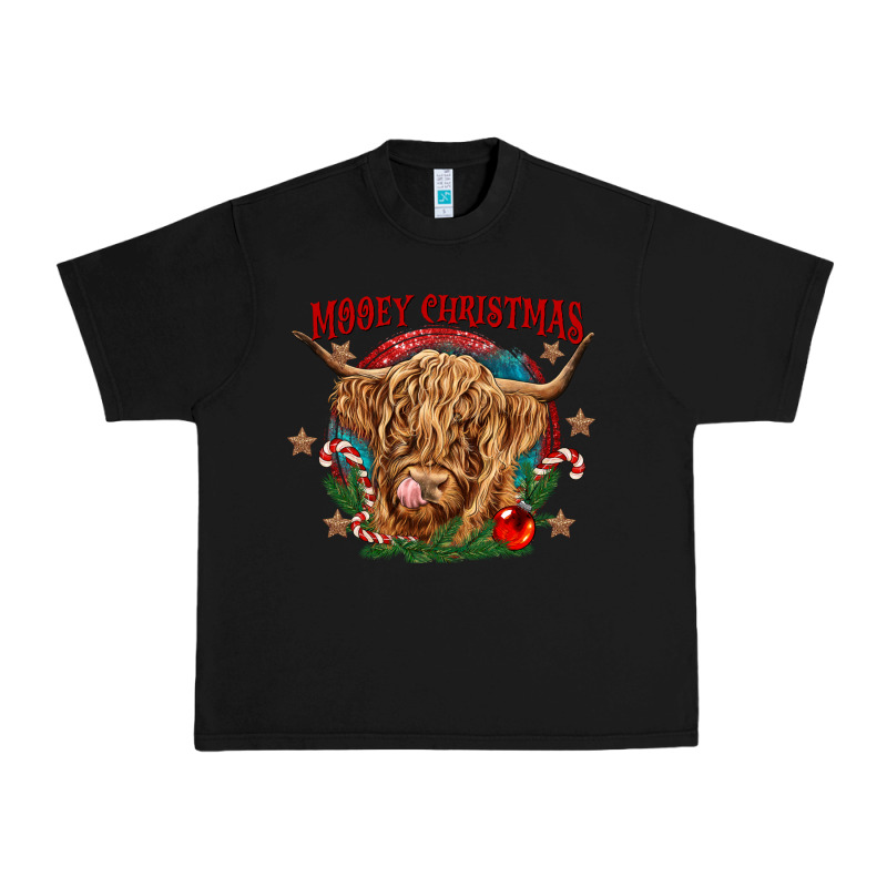 Mooey Christmas Urban Heavy Tee by CowGirlArtShop | Teevron