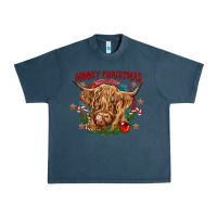 Midnight Navy mooey christmas Urban Heavy Tee - CowGirlArtShop