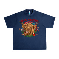 Navy mooey christmas Urban Heavy Tee - CowGirlArtShop