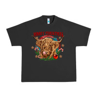 Pigment Black mooey christmas Urban Heavy Tee - CowGirlArtShop